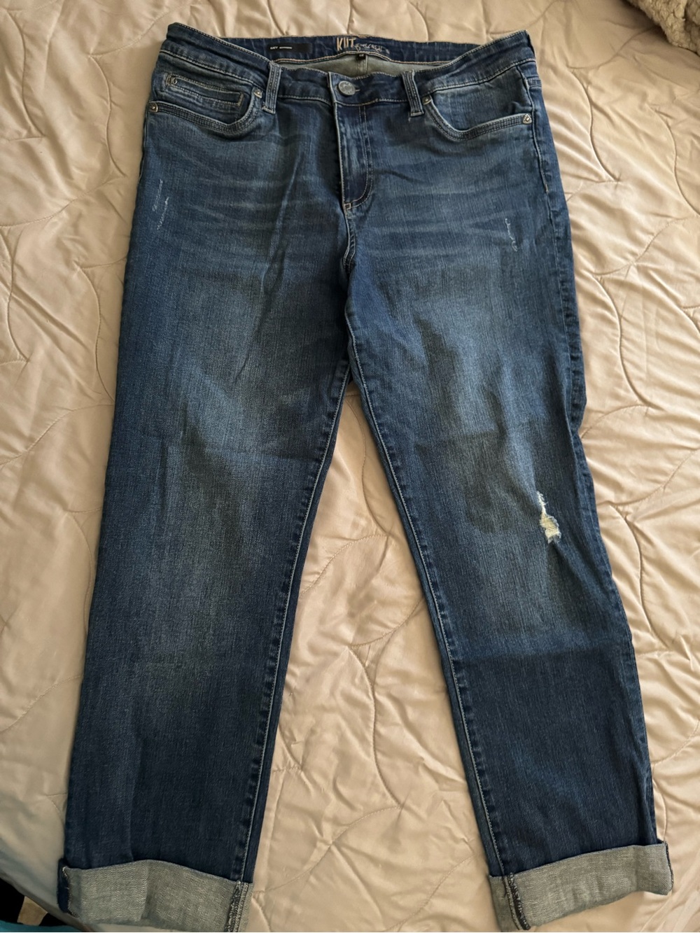 Kut from the Kloth Women's Boyfriend Katy Jeans - Medium Blue Wash